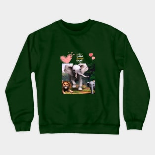 Exclusive Digital Art Prints: African Animals Collection Crewneck Sweatshirt